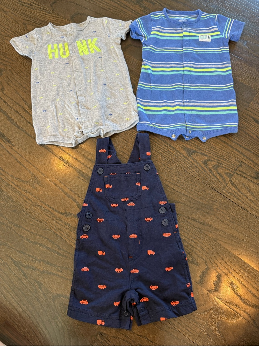 9 Month Carter’s Rompers and Overalls